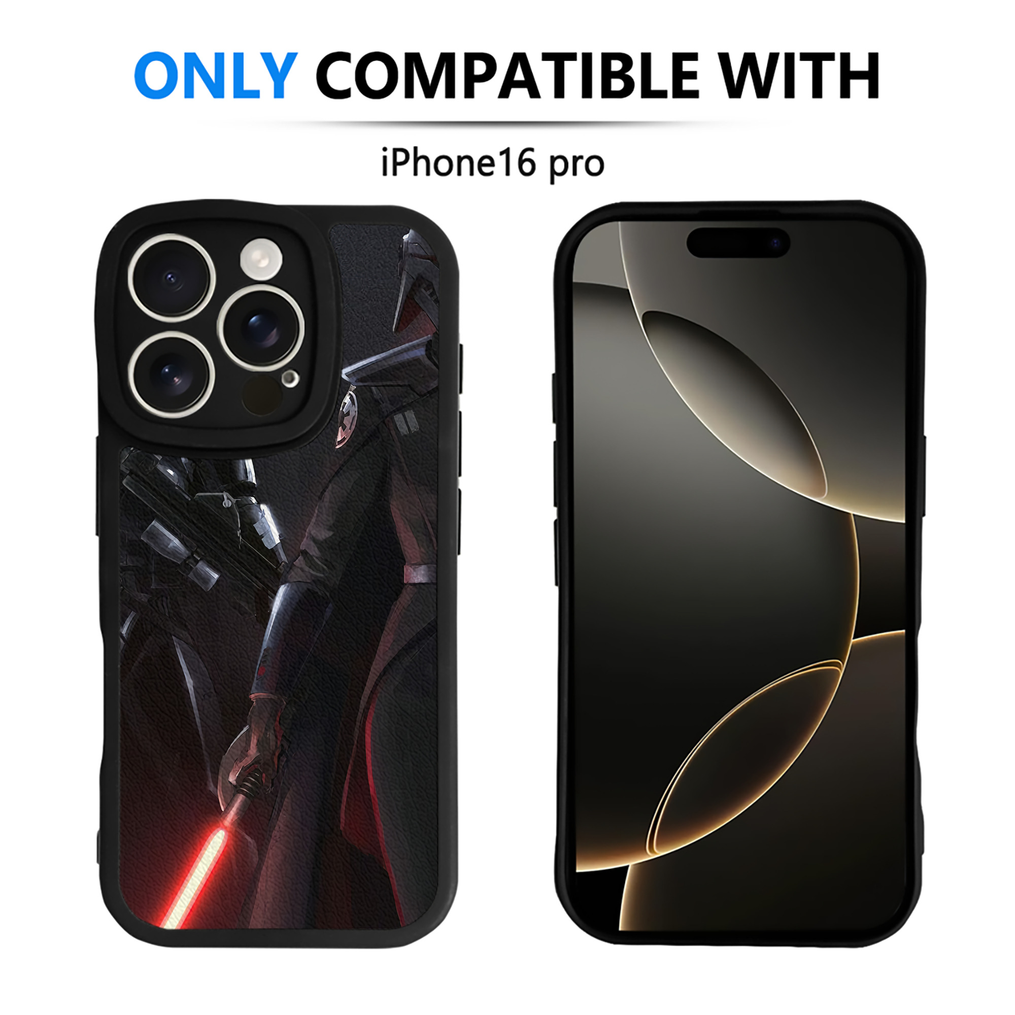 （画像用） スター・ウォーズ Star Wars 【iPhone 16シリーズ対応】シリコンスマホケース（レザー調） 材質：シリコン